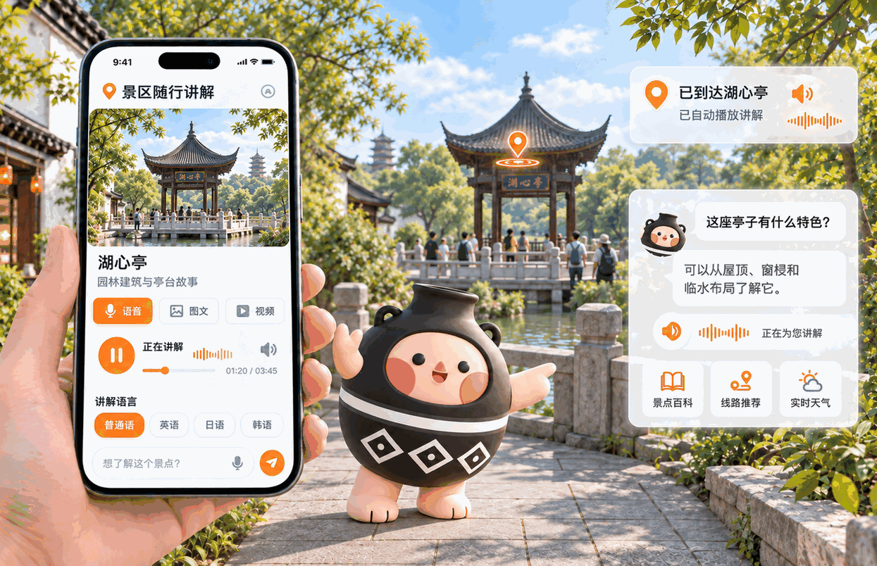 语音图文讲解、自动讲解与 AI 数字人问答展示
